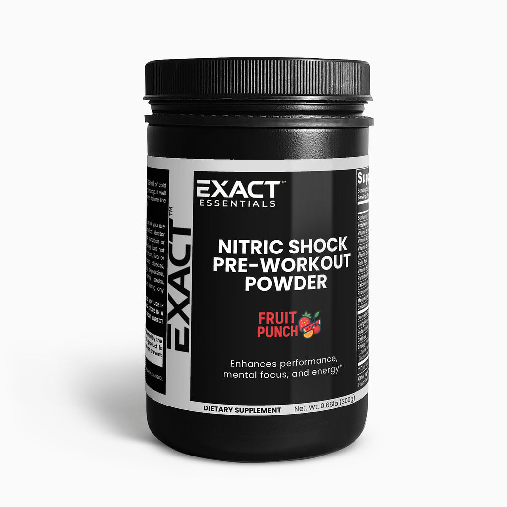 Exact Essentials Nitric Shock Pre-Workout Powder (Fruit Punch)