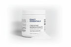 Supplement container labeled 'Exact Essentials' on a light gray background