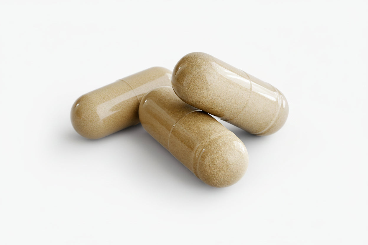 Two beige capsules on a white background with 'suplifull' branding.