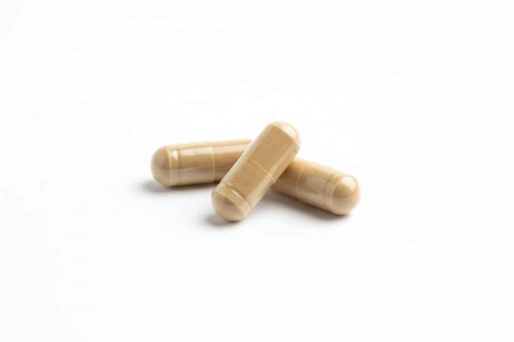 Two beige capsules on a white background with 'suplifull' branding.