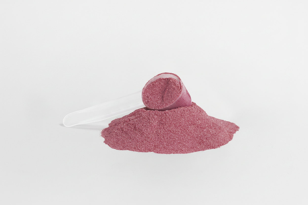 Pink glitter on a white background with 'suplifull' branding.